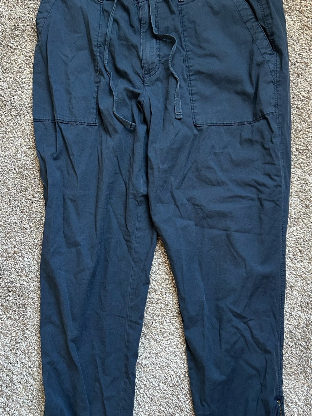 Sonoma Navy Drawstring Track Jogger Pants